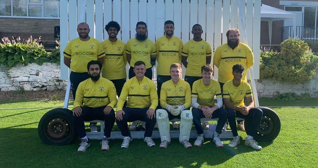 2023 team photo in their yellow Twenty Twenty kit